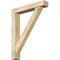Ekena Millwork Traditional Block Rough Sawn Bracket w/ Offset Brace, Douglas Fir, 6"W x 34"D x 42"H BKT0604X34X42TRA05RDF - alternate 1